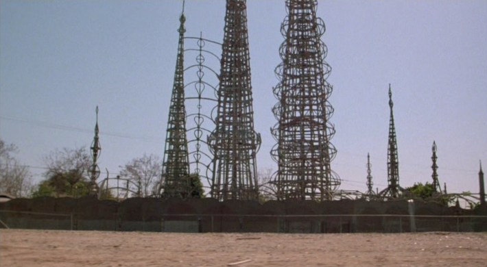 Watts Towers in Colors. Screenshot via Orion Pictures.
