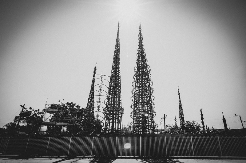 2016 image of Watts Towers. Photo by Jared Cowan