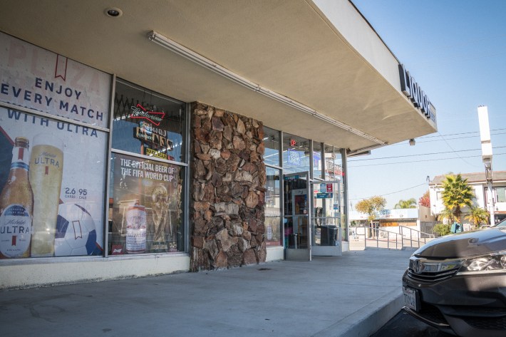 Carson Plaza liquor store. Photo by Jared Cowan for L.A. TACO.