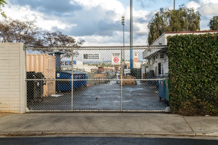 A view into the Garfield campus from Fraser Avenue Photo by Jared Cowan for L.A. Taco