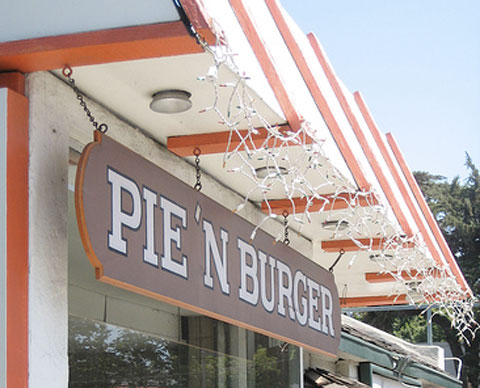 Pie and Burger Sign