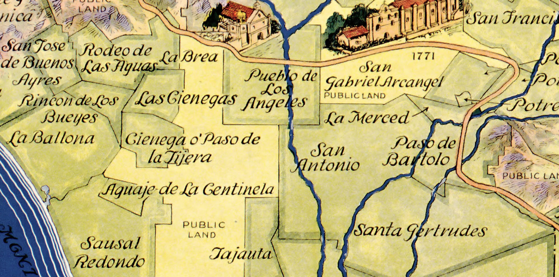 Map of Los Santos from GTA V ~ L.A. TACO