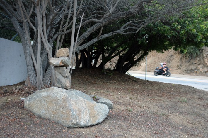 rock sculpture on Laurel Canyon